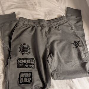 Adidas Kids Charcoal Gray Joggers